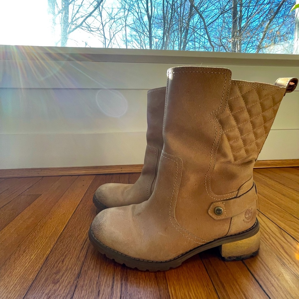 Womens flannel lined Timberland boots